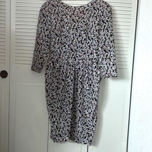 Liz Claiborne |DRESS geometric abstract floral size 8
